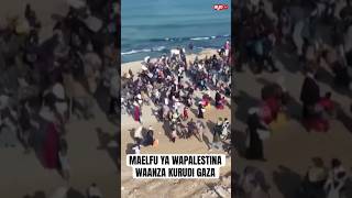 MAELFU YA WAPALESTINA WAANZA KURUDI KASKAZINI MWA GAZA BAADA YA MAKUBALIANO KUSITISHA MAPIGANO