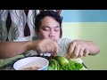 eating mukbang asmr yummy pickles delicious grilled fish noodles ជ្រក់មមាញនំបញ្ចុកត្រីអាំងឆ្ងាញ់