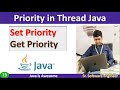 How to set and get priority of thread in java with examples