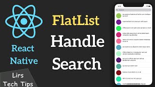 React Native #16: FlatList Handle Search