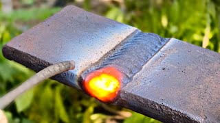 very few welders know how to welding 1G on rust plate | weld tips