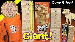 how To Play The Game Giant Jenga Worlds Largest Licensed Wood JENGA TOWER! Comparing 3 Jenga Towers