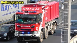 [Rettungsgasse + Lichthupe] - Sondereinheit Wasserförderung Freiwillige Feuerwehr Duisburg LZ 210 -