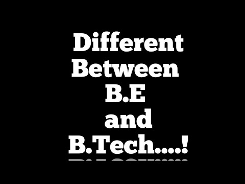 B.E VS B.TECH | Which Is Best B.E Or B.Tech In Tamil? Carrierguidance ...