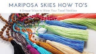 How to style video: 4 unique ways to wear your tassel necklaces