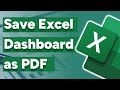 How to Save an Excel Dashboard as PDF 🔥[EXCEL TIPS! 💻]