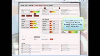 How to set the training in RedZoneAction.org?