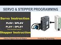 Servo & Stepper Motor Programming  | PLSV, PLSY, DPLSV, DPLSY Instruction