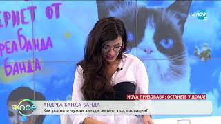 Андреа Банда Банда: Как родни и чужди звезди живеят под изолация? - „На кафе” (03.04.2020)