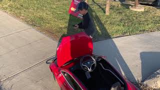 Maximus and his Tesla - August 2019