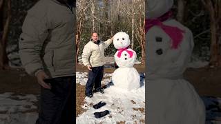 How to make a snowman! Meteorologist-approved!