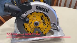 Dewalt DCS590 Saw and DeWalt DWE575DC