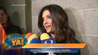 ¡Mayrin Villanueva confiesa que sus hijos son muy celosos! | Cuéntamelo YA!