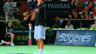 Roger Federer vs David Nalbandian -- Paris 2007 Highlights