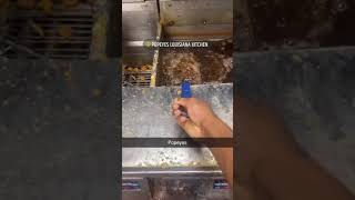 Guy puts ice into fryer at Popeye's fail