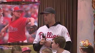 Phillies' Rhys Hoskins, Phanatic Surprise Students At St. Laurentius School