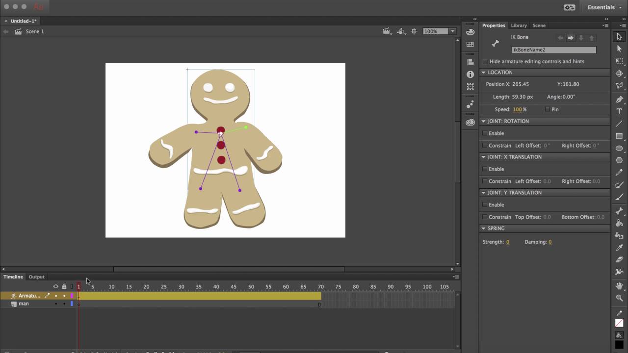 Animate Cc Character Movement With Bone Tool Youtube