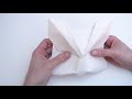 origami wetfolding owl mask