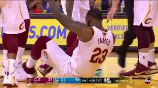 Draymond Green Hits Lebron In The Face DIRTY PLAY