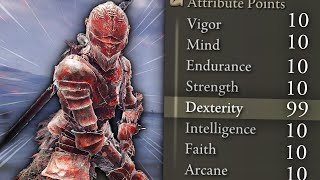 Breaking Elden Ring (+DLC) By Only Leveling Dexterity