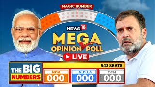 LIVE | Mega Opinion Poll: Election Showdown: Modi vs. Rahul! Who Will Win India's Heart? News18 LIVE