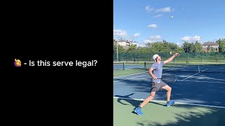 JonTaylorTennis - 233 - 🙋‍♀️ - IS THIS SERVE LEGAL?