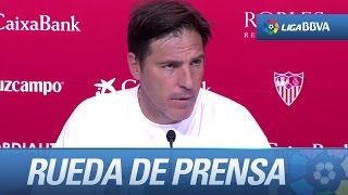 Rueda de prensa de Eduardo Berizzo tras el Sevilla FC (1-2) Celta de Vigo