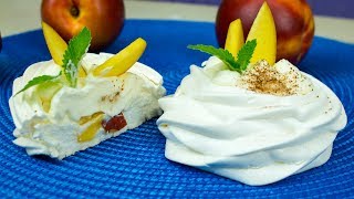 Нереально вкусные пирожные ПАВЛОВА 🍑Воздушный порционный десерт🎈- Я - ТОРТодел!