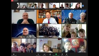 Онлайн-встреча с космонавтами из России, Франции и Словакии. РЦНК в Братиславе и Париже (19.02.2021)