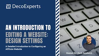 An Introduction to Editing a Website: Design Settings