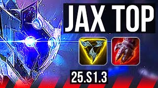 JAX vs NASUS (TOP) | 2000+ games | NA Master | 25.S1.3