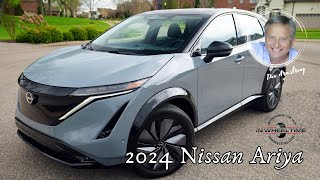 Don Armstrong has the all electric 2024 Nissan Ariya SUV in the New Car Showroom.