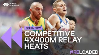 Fast and furious relay racing in Doha | Men's 4x400m relay heats Doha 2019