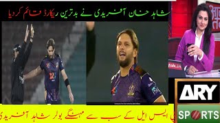 Shahid Khan Afridi holds record in Psl season 7 most expensive bowler of Psl