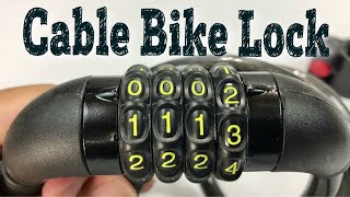 Amazer Self Coiling Combination Cable Bike Lock Review