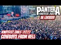 COWBOYS FROM HELL👹LIVE (Fragmento) - PANTERA - Knotfest Chile 2022 - Que locura! 🤘🏻🔥