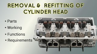 REMOVAL\u0026 REFITTING OF CYLINDER HEAD (PETROL ENGINE)| പെട്രോൾ എൻജിൻ സിലിണ്ടർ ഹെഡ് |