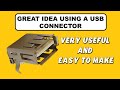 Interesting Idea with a USB Connector, a very Useful and Easy Tool to Make.