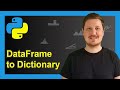 Convert pandas DataFrame to Dictionary in Python (Example) | Create dict Object | to_dict() Function
