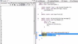 Learning Java Part 6 While statements & Comparing Strings using !