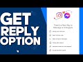 How To Get The Reply Option On Instagram 2023