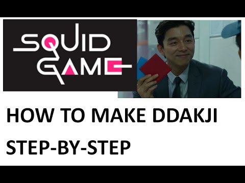 How to make Ddakji - Running Man How to make Ddakji - Running Man