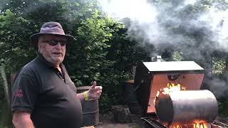 Charcoal burning at Pondhead Community Woodland in the New Forest National Park