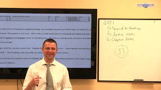 Part 3: General Rules of Interpretation (GRIs) under HTSUS (Oct. 2014 CBLE Class)