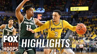 Michigan State Spartans vs. Michigan Wolverines Highlights | CBB on FOX