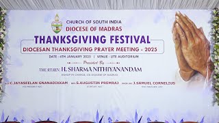 CSI Diocese of Madras Thanksgiving Festival Diocesan Thanksgiving Prayer Meeting 2025