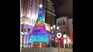 2018 Macau Venetian Hotel Rainbow Christmas Tree 澳門威尼斯人彩色聖誕樹