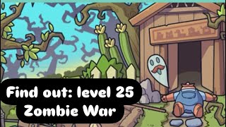 Find out-hidden objects:level 25 zombie war