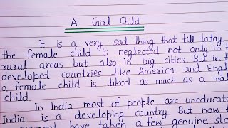 Write an essay on A Girl Child in English || Paragraph on A Girl Child in English || #extension.com