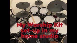 My Worship Kit set-up using a Roland V71 midi'd to a TD50X. Song: \